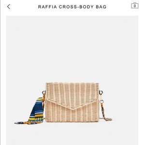 ZARA Raffia Crossbody Bag